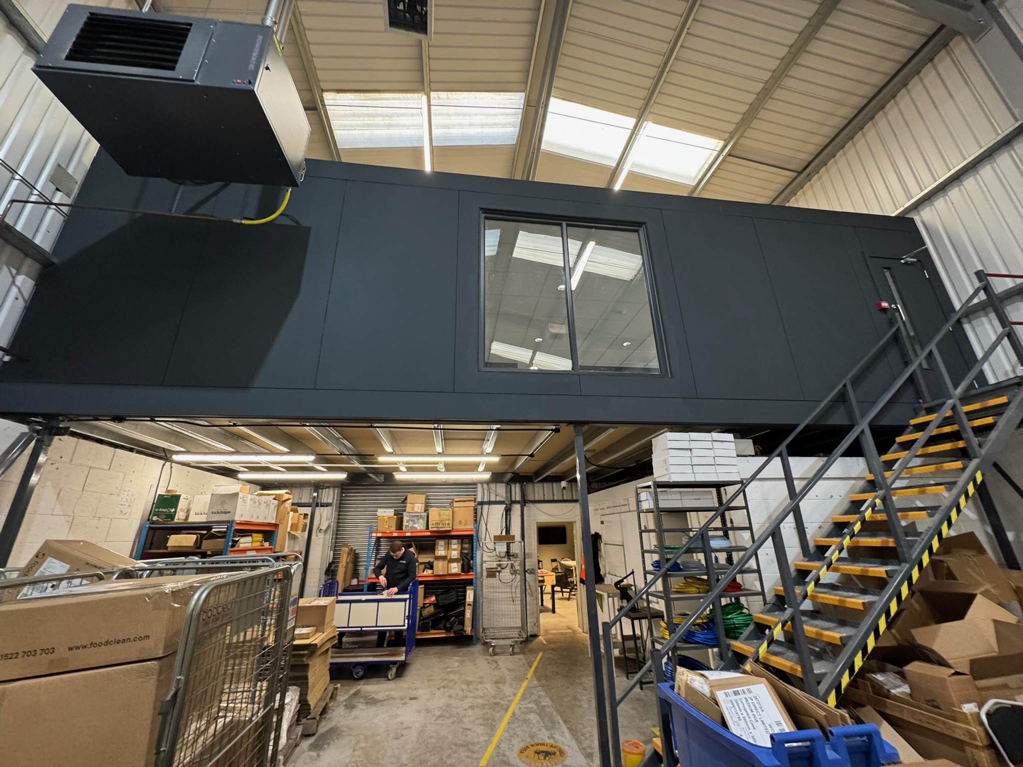 FoodClean Saxilby mezzanine floor